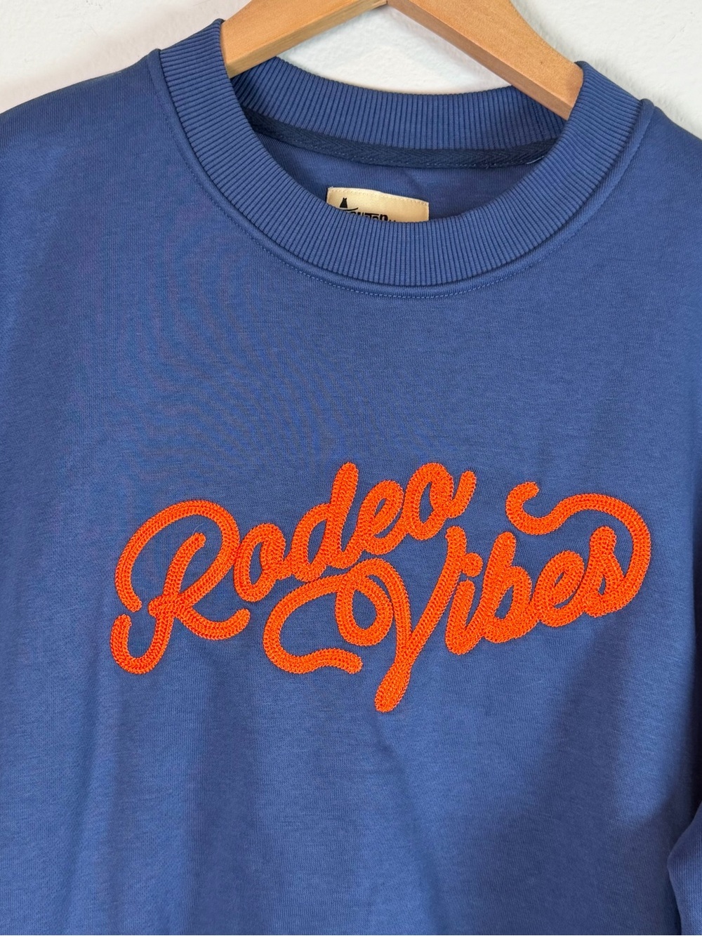 Houston Livestock & Rodeo Embroidered Rodeo Vibes Crewneck Sweatshirt - Picture 2 of 7
